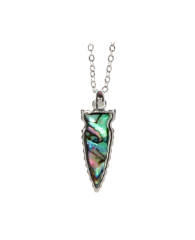 Paua Shell Arrowhead Necklace