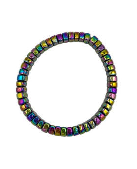 Hematite rainbow beaded Bracelet