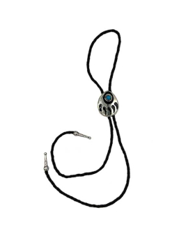 Silver Bear Claw Bolo Tie