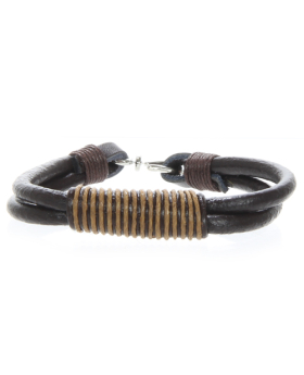Leather Cord Woven Bracelet