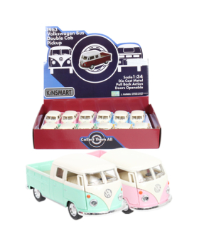 Die Cast  Pastel 1963 VW Double Cab Pick Up Vehicle