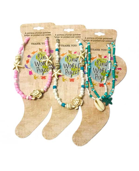 Kind World Project assorted Anklets