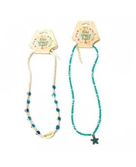 Kind World Project Unit - 24dz assorted KWP Necklaces, Bracelets and Anklets with counter rack