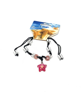 Small resin starfish bracelet with beads