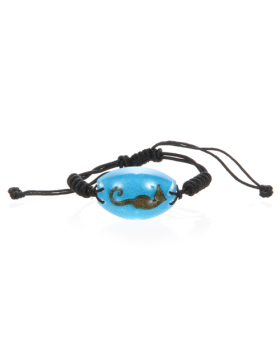 Sea Horse Resin Pendant Bracelet