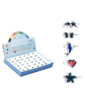 Assorted Shaped Children's Adjustable Mood Ring