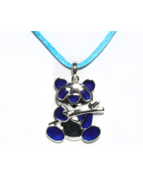 Panda Bear Mood Necklace on Assorted Cord