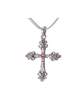 Assorted Cross with Rhinestones Necklace