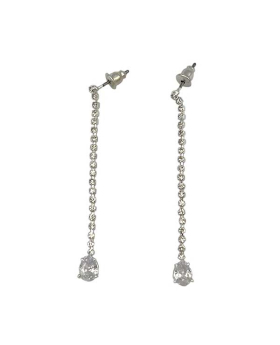Clear Crystal drop Earrings
