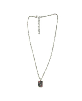Queen of Hearts charm on silver chain Necklace