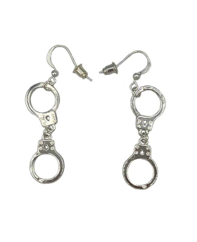 Silver Handcuff Earrings 