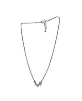 4 Star Necklace with clear crystals