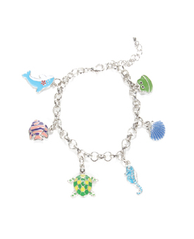 Assorted Sealife Charm Bracelet