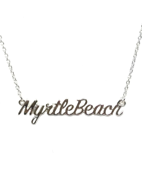 Silver Myrtle Beach necklace