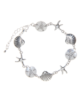 Assorted Sea Shell Tennis Bracelet