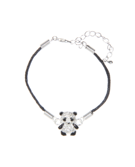 Rhinestone Panda Bracelet