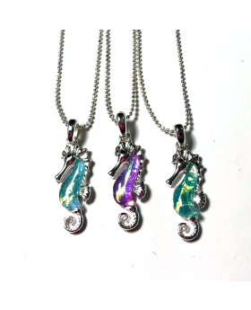 Iridescent Seahorse necklace