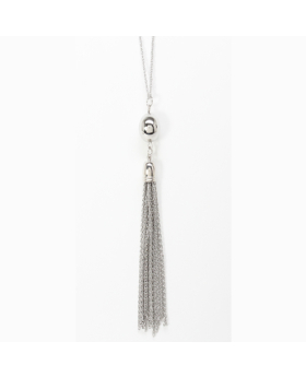 Gold Ball Tassle Neck