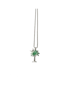 Palm Tree and Moon necklace