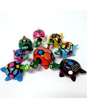 Assorted hand painted bobble head Turtles