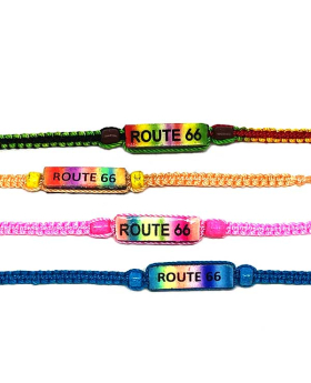 Braided rainbow namedrop bracelet