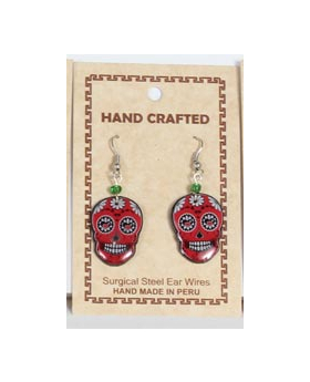 Day of the Dead Design Skull Earrings
