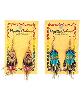 Assorted Tribal Pattern Dangle Earrings