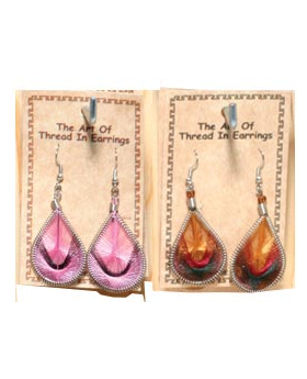 Peruvian Woven Large Teardrop Earrings