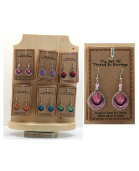 Peruvian Woven Small Circle Earrings