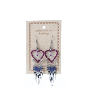 Assorted Heart Dreamcatcher Earrings