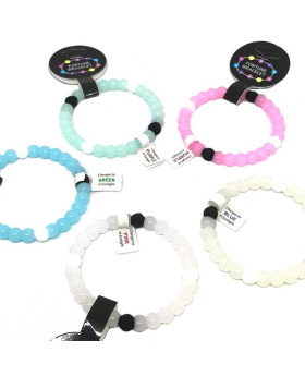 Silicone UV Solar reactive Fortune bracelet