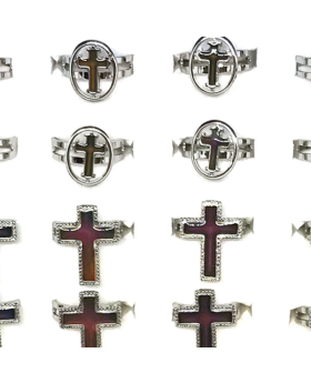 Assorted cross mood rings