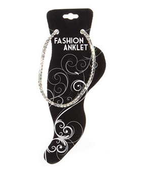 Clear Rhinestone Anklet