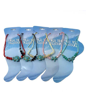 Assorted Star Fish and Turtle Anklet