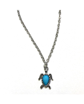 Turtle Anklet turquoise/silver