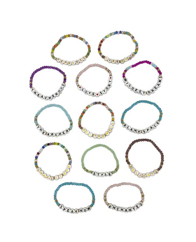 Song Title beaded Bracelets assorted