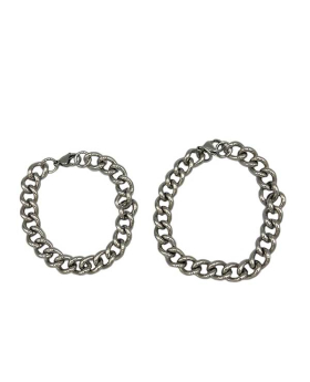 Heavy Silver Chain Link Bracelet  8" / 9" assorted