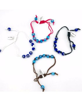 Lucky Eye knotted adjustable bracelet