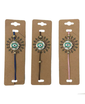 3 Assorted string Bracelets with Lucky Eye on Turtle bead