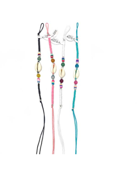 Assorted Tie string Bracelet with Cowrie and Beads