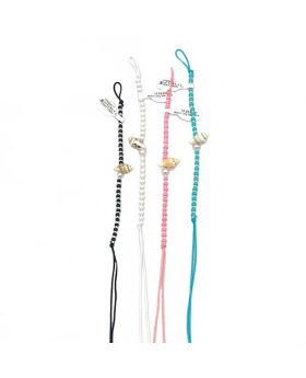 Assorted Tie String Bracelet with Shell colored and silver Beads
