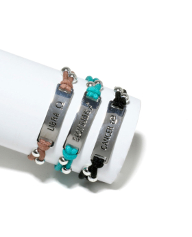 Assorted Zodiac Sign Bracelet on Assorted Cord