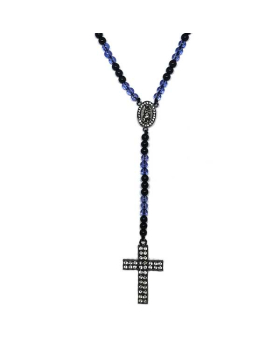 Blue bead Rosary