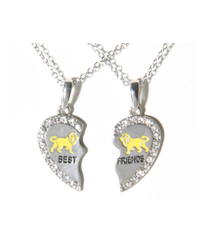 Lion Best Friends Necklace Set