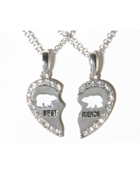 Polar Bear Best Friends Necklace Set