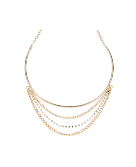 Multi Chain Choker Necklace