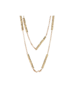 Assorted Gold and Silver  Bead Bar Double Necklace Closeout