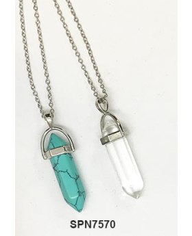 Assorted Crystal Point Necklace