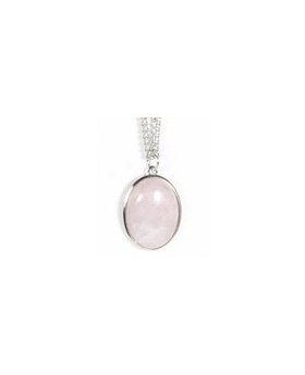 Large Oval Gemstone Necklace