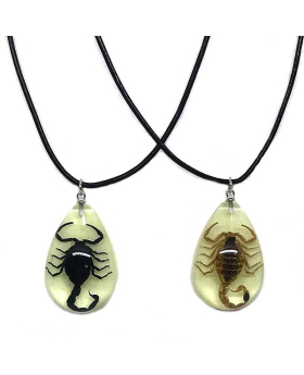 Glow in the Dark Scorpion necklace